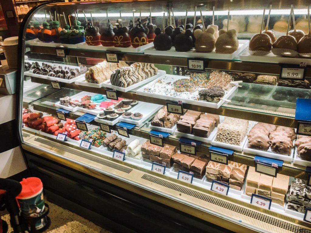 Dessert case at Disney Springs