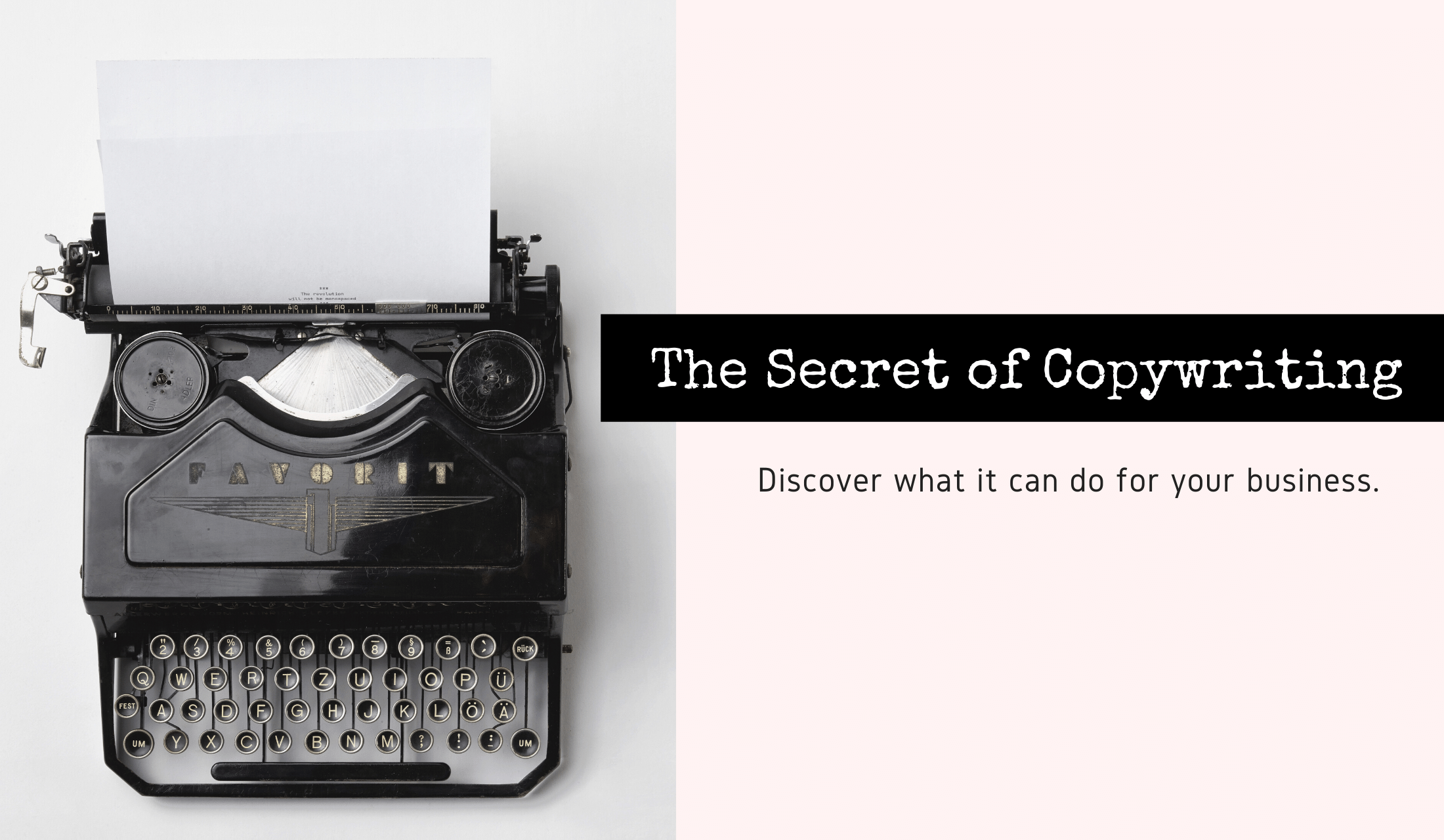 The secret of copywriting