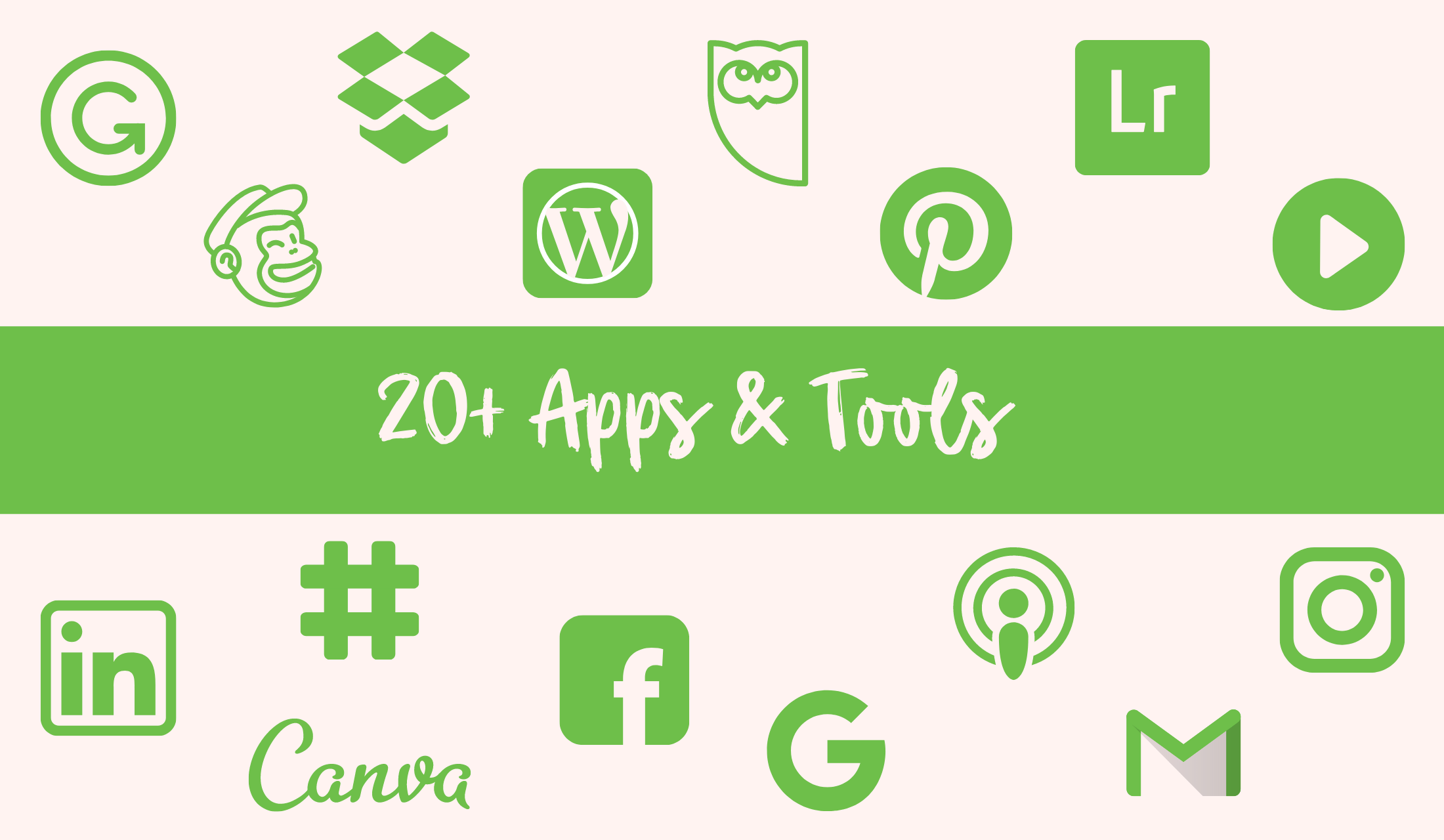 Logos of marketing apps and tools